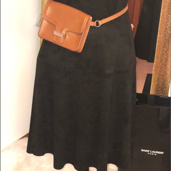 CATHERINE MALANDRINO midi black Faux Leather Dress - Picture 4 of 9